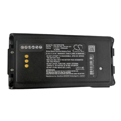 7.2V, Ni-MH, 2500mAh, Two-Way Radio battery fits Radon, Tait, Tpa-ba-201, 351, 352, 18Wh Two-Way Radio Cameron Sino Technology Limited