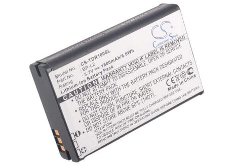 3.7V, Li-ion, 1800mAh, Recorder battery fits Tascam, Bp-l2, Dr-1, Gt-r1, 6.66Wh Recorder Cameron Sino Technology Limited