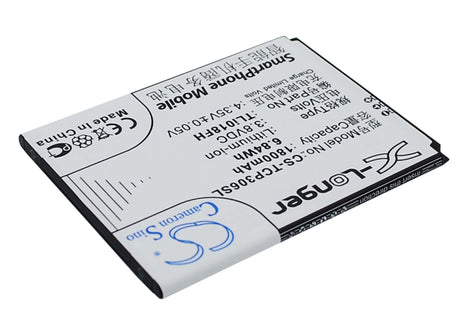 3.8V, Li-ion, 1800mAh, SmartPhone battery fits Tcl, Tli018fh, J706t, P306c, 6.84Wh Mobile, SmartPhone Cameron Sino Technology Limited (Smartphone)