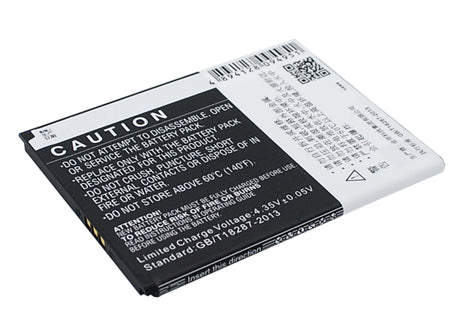 3.8V, Li-ion, 1800mAh, SmartPhone battery fits Tcl, Tli018fh, J706t, P306c, 6.84Wh Mobile, SmartPhone Cameron Sino Technology Limited (Smartphone)