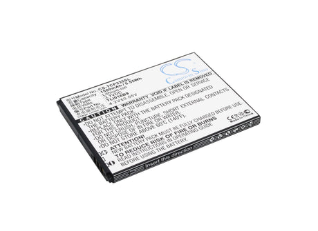 3.7V, Li-ion, 1500mAh, SmartPhone battery fits Tcl, Tli016b9, P332u, P335m, 5.55Wh Mobile, SmartPhone Cameron Sino Technology Limited (Suspended)