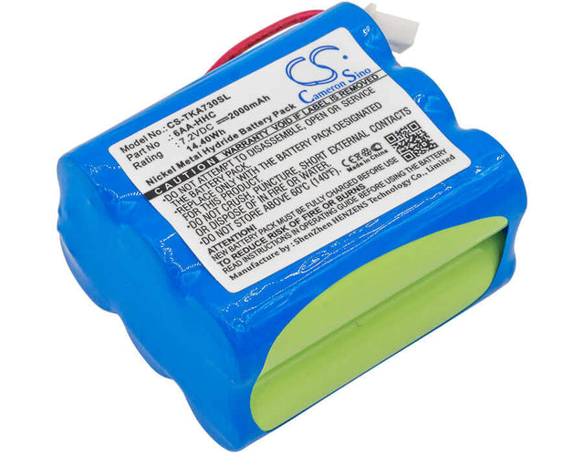 7.2V, Ni-MH, 2000mAh, Speaker battery fits Tdk, Life On Record A73, Life On Record A73 Boombox, 14.40Wh Speaker Cameron Sino Technology Limited