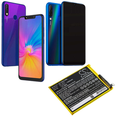 3.8V, Li-Polymer, 3200mAh, SmartPhone battery fits Tecno, Bl-34ct, Camon 11s, Camon I4, 12.16Wh Mobile, SmartPhone Cameron Sino Technology Limited (Smartphone)