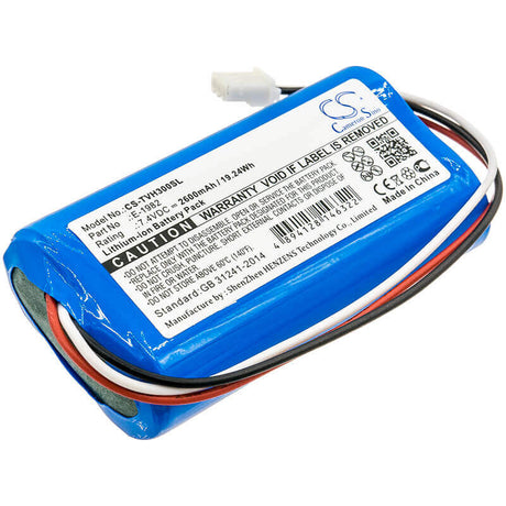 7.4V, Li-ion, 2600mAh, Equipment battery fits Televes, E-1982, H30FLEX, 19.24Wh Equipment, Survey, Test Cameron Sino Technology Limited