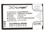 3.7V, Li-ion, 1200mAh, SmartPhone battery fits Telstra, Li3711t42p3h553457, R90 Tough, Racer X850, 4.44Wh Mobile, SmartPhone Cameron Sino Technology Limited (Smartphone)