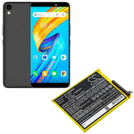 3.8V, Li-Polymer, 3200mAh, SmartPhone battery fits Tecno, Bl-34bt, Ka7, Ka7o, 12.16Wh Mobile, SmartPhone Cameron Sino Technology Limited (Smartphone)