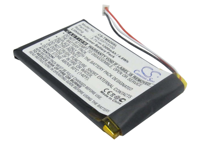 3.7V, Li-Polymer, 1300mAh, GPS battery fits Tomtom, Ahl03713100, 340s Live Xl, Go 920, 4.81Wh GPS, Navigator Cameron Sino Technology Limited