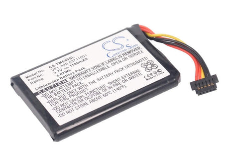 3.7V, Li-ion, 1100mAh, GPS battery fits Tomtom, Ahl03711001, 4cf5.002.00, Go 540, 4.07Wh GPS, Navigator Cameron Sino Technology Limited