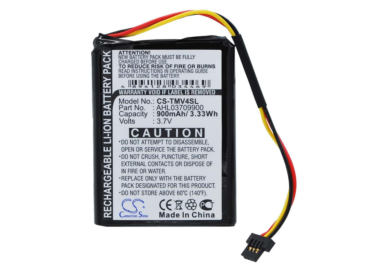 3.7V, Li-ion, 900mAh, GPS battery fits Tomtom, Ahl03709900, 4ee0.001.22, One V4, 3.33Wh GPS, Navigator Cameron Sino Technology Limited