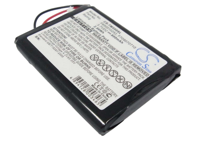 3.7V, Li-ion, 800mAh, GPS battery fits Tomtom, F650010252, 4k00.100, 4n00.004, 2.96Wh GPS, Navigator Cameron Sino Technology Limited