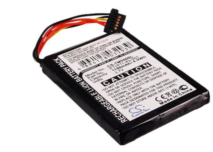 3,7V, Li-ion, 1100mAh, batterie GPS compatible avec Tomtom, P11p11-43-s01, 8cp5.011.11, Go 550 Live, 4,07Wh GPS, Navigator Cameron Sino Technology Limited