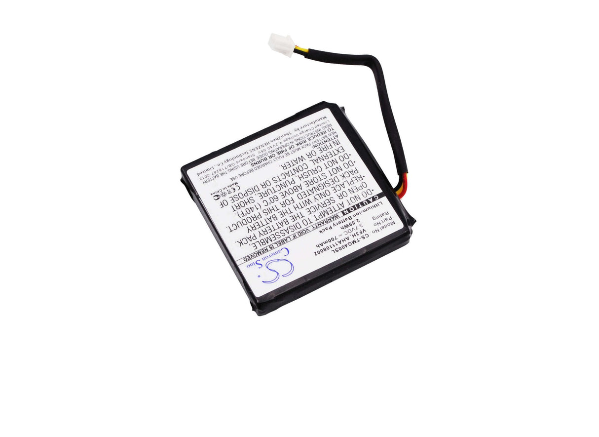 3.7V, Li-ion, 700mAh, GPS battery fits Tomtom, Aha11108002, Go 400 4.3", Go 400 Touch, 2.59Wh GPS, Navigator Cameron Sino Technology Limited