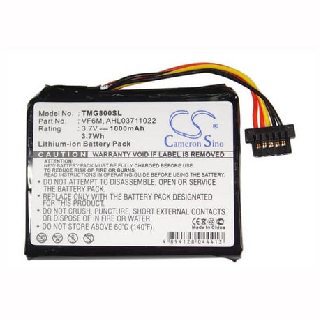 3.7V, Li-ion, 1000mAh, GPS battery fits Tomtom, Ahl03711022, 4eh45, 4eh51, 3.7Wh GPS, Navigator Cameron Sino Technology Limited