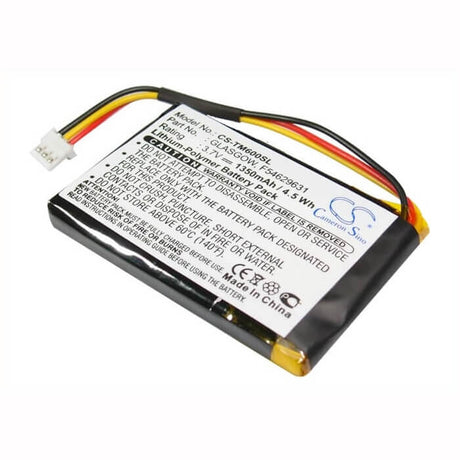 3.7V, Li-Polymer, 1350mAh, GPS battery fits Tomtom, F54629631, One V1, 5Wh GPS, Navigator Cameron Sino Technology Limited