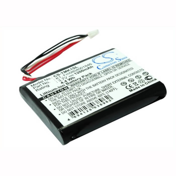 3.7V, Li-ion, 1200mAh, GPS battery fits Tomtom, Fm0804001846, One Xl Hd Traffic, 4.44Wh GPS, Navigator Cameron Sino Technology Limited
