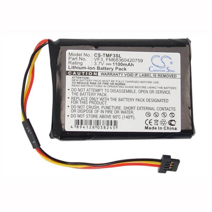 3.7V, Li-ion, 1100mAh, GPS battery fits Tomtom, Fm68360420759, Go Xl330s, Quanta, 4.07Wh GPS, Navigator Cameron Sino Technology Limited