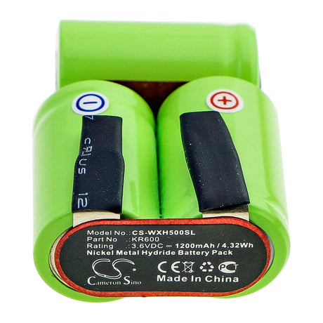 3.6V, Ni-MH, 1200mAh, Shaver battery fits Tondeo, Wella, Kr600, Eco Xp, Eco Xp Profi, 4.32Wh Shaver Cameron Sino Technology Limited