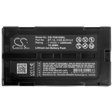 Equipment Battery for Topcon, Gp-sx1, Sx-1 7.4v, 2200mah - 16.28wh Equipment, Survey, Test Cameron Sino Technology Limited   