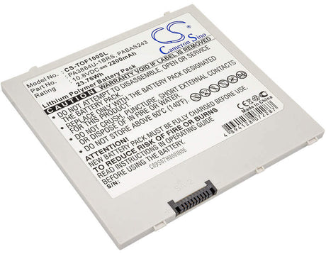 10.8V, Li-Polymer, 2200mAh, Tablet battery fits Toshiba, Pa3884u, 10 Thrive, At100, 23.76Wh Tablet Cameron Sino Technology Limited