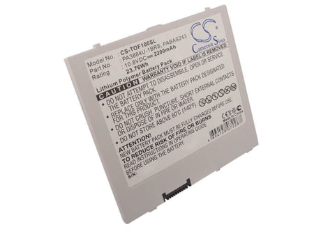10.8V, Li-Polymer, 2200mAh, Tablet battery fits Toshiba, Pa3884u, 10 Thrive, At100, 23.76Wh Tablet Cameron Sino Technology Limited