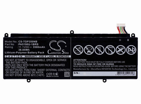 Battery For Toshiba, Click 2 Pro, Satellite P35w, Satellite P35w-b3226 11.1v, 3500mah - 38.85wh Notebook, Laptop Cameron Sino Technology Limited   