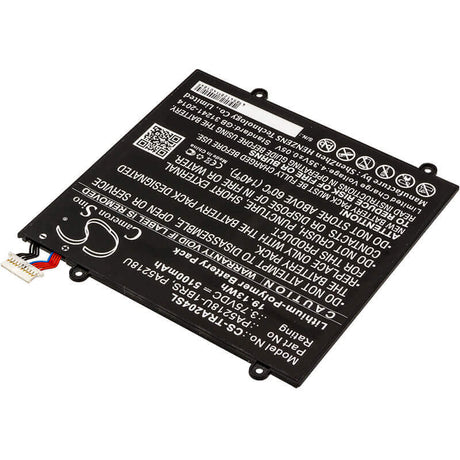 3.75V, Li-Polymer, 5100mAh, Tablet battery fits Toshiba, Pa5218u, Excite A204, Excite A204 At10-b, 19.13Wh Tablet Cameron Sino Technology Limited