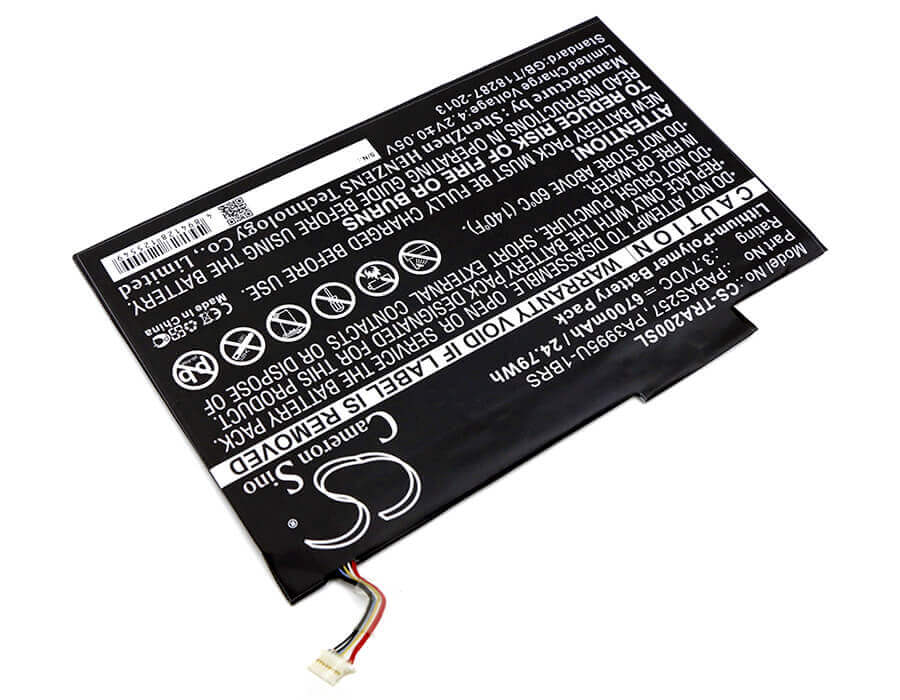 Battery For Toshiba, Excite At200, Excite At200-101, Excite At205 3.7v, 6700mah - 24.79wh Tablet Cameron Sino Technology Limited (Suspended)   
