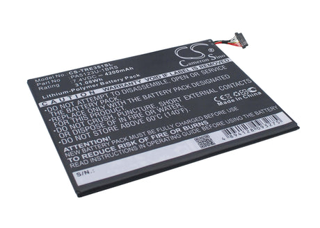 7.4V, Li-Polymer, 4200mAh, Tablet battery fits Toshiba, Pa5123u-1brs, At10le-a-108, At15le-a32, 31.08Wh Tablet Cameron Sino Technology Limited (Suspended)