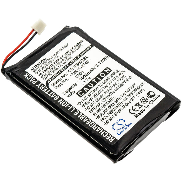 3.7V, Li-ion, 1000mAh, Media Player battery fits Toshiba, Mk11-2740, Gigabeat Megf10, Gigabeat Megf20, 3.7Wh Media Player Cameron Sino Technology Limited