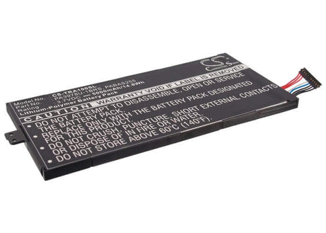 Battery For Toshiba Regza At1s0, Thrive 7 3.7v, 5000mah - 18.50wh Tablet Cameron Sino Technology Limited (Suspended)