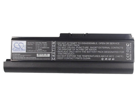 Battery For Toshiba, Satellite L700d, Satellite L700, Satellite L700d 10.8v, 6600mah - 71.28wh Notebook, Laptop Cameron Sino Technology Limited   