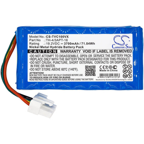 19.2V, Ni-MH, 3700mAh, Vacuum battery fits Toshiba, Vc-j1x, 71.04Wh Vacuum Cameron Sino Technology Limited