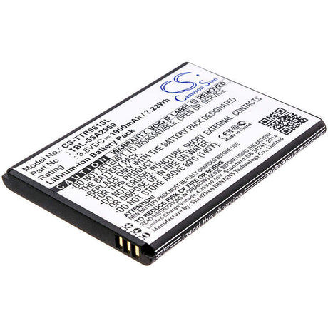 3.8V, Li-ion, 1900mAh, Hotspot battery fits Tp-link, Tbl-55a2550, M7350, M7350 Ver 2, 7.22Wh Hotspot Cameron Sino Technology Limited