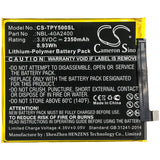 3.8V, Li-Polymer, 2350mAh, SmartPhone battery fits Tp-link, Neffos, Nbl-40a2400, Tp804a, Tp804c, 8.93Wh Mobile, SmartPhone Cameron Sino Technology Limited (Smartphone)