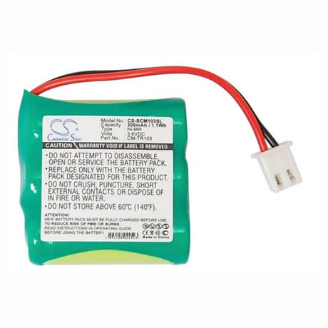 3.6V, Ni-MH, 300mAh, Dog Collar battery fits Tri-tronics, Cm-tr103, 1038100, 1038100-d, 1.08Wh Dog Collar Cameron Sino Technology Limited