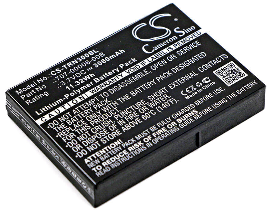 3.7V, Li-Polymer, 3060mAh, Equipment battery fits Trimble, 707-00008-00a, 96410-00, Juno 3, 11.32Wh Equipment, Survey, Test Cameron Sino Technology Limited