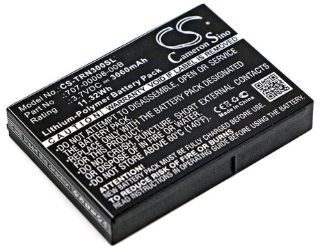 3.7V, Li-Polymer, 3060mAh, Equipment battery fits Trimble, 707-00008-00a, 96410-00, Juno 3, 11.32Wh Equipment, Survey, Test Cameron Sino Technology Limited