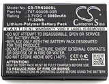 3.7V, Li-Polymer, 3060mAh, Equipment battery fits Trimble, 707-00008-00a, 96410-00, Juno 3, 11.32Wh Equipment, Survey, Test Cameron Sino Technology Limited