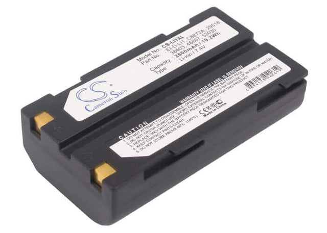 7.4V, Li-ion, 2600mAh, Equipment battery fits Telxon, Trimble, Aps, Molicel, Survey, Tsc1, Spectralink, Symbol, Hp, Tianbao, Horizon, 1906110059, BC1071, 19.24Wh Equipment, Survey, Test Cameron Sino Technology Limited
