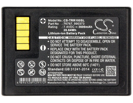 7.4V, Li-ion, 3600mAh, Equipment battery fits Trimble, 76767, R10, R10 Gnss, 26.64Wh Equipment, Survey, Test Cameron Sino Technology Limited