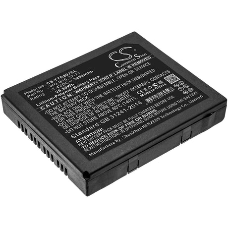 7.4V, Li-Polymer, 3450mAh, Equipment battery fits Triplett, 37-105, CamView IP Pro, Camview Ip Pro 5” Camera Teste, 25.53Wh Equipment, Survey, Test Cameron Sino Technology Limited