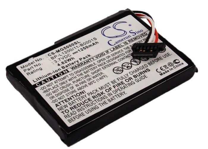 3.7V, Li-ion, 1250mAh, GPS battery fits Typhoon, 541380530001, Myguide Silverguide 5000, Myguide Silverguide 5000 Nav, 4.63Wh GPS, Navigator Cameron Sino Technology Limited