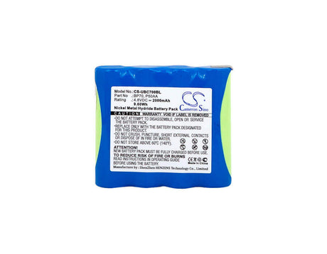 Barcode Scanner Battery For Uniden, Bearcat Bc70xlt, Bf003rf, Bl00005, Bp70, P50aa 4.8v, 2000mah - 9.60wh Barcode Scanner Cameron Sino Technology Limited