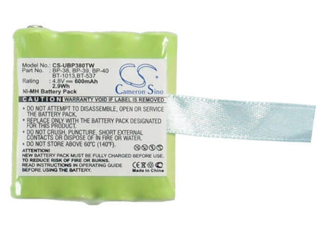 4.8V, Ni-MH, 600mAh, Two-Way Radio battery fits Radio Shack, Uniden, Empire, 211926, 2.88Wh Two-Way Radio Cameron Sino Technology Limited