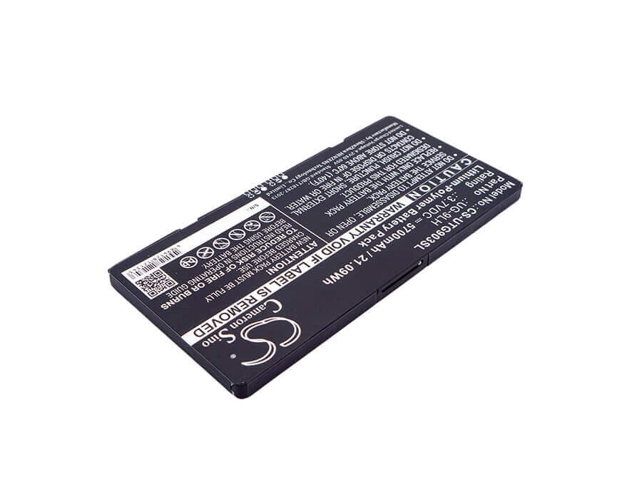 3.7V, Li-Polymer, 5700mAh, Tablet battery fits Unistrong, Ug-9lh, 7inch Ruggedized Tablet, Ug903, 21.09Wh Tablet Cameron Sino Technology Limited