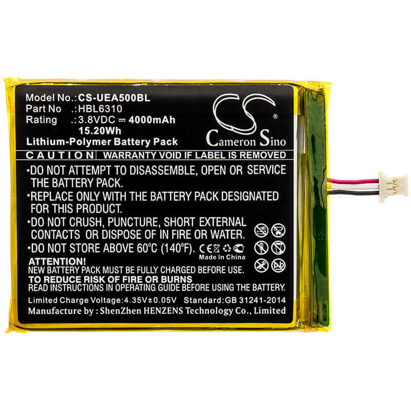 Barcode Scanner Battery For Unitech, Ea500, Ea502, Ea506 3.8v, 4000mah - 15.20wh Barcode Scanner Cameron Sino Technology Limited