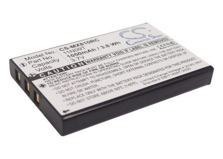3.7V, Li-ion, 1050mAh, Remote Control battery fits Urc, Mx-810, Mx-810i, Mx-880, 3.89Wh Remote Control Cameron Sino Technology Limited