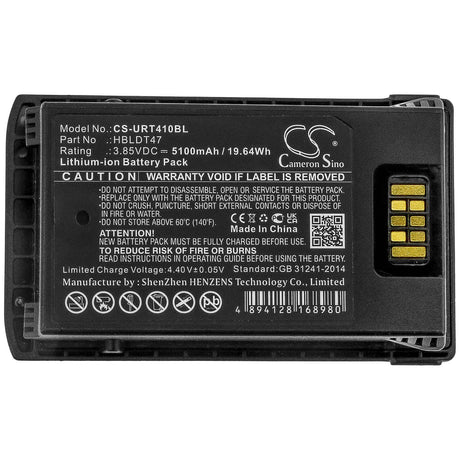 Barcode Scanner Battery For Urovo, Rt40 3.85v, 5100mah - 19.64wh Barcode Scanner Cameron Sino Technology Limited