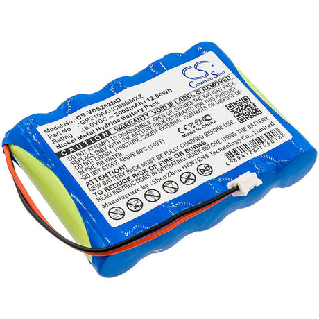6.0V, Ni-MH, 2000mAh, Medical battery fits Vdw, Gp210aahcb5bmxz, Silver, Silver Reciproc, 12.00Wh Medical Cameron Sino Technology Limited (Medical)