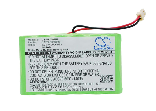 7.2V, Ni-MH, 2000mAh, Payment Terminal battery fits Verifone, Na200d05c095, Nurit 3010, 14.4Wh Payment Terminal Cameron Sino Technology Limited